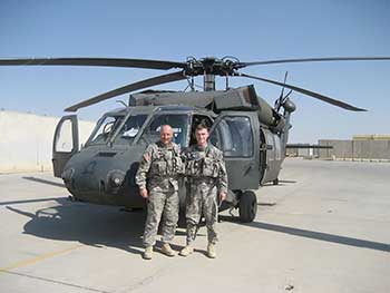 Tim and Ben Kelly - father & son together in Iraq