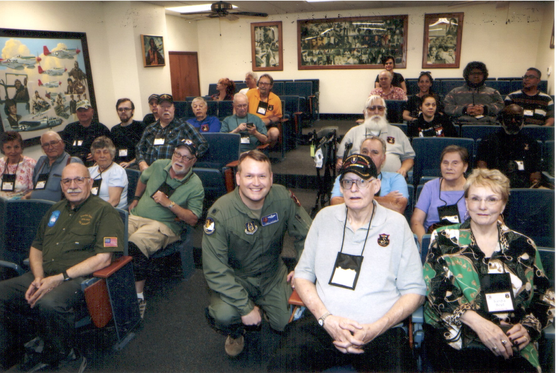 Ready room lecture at Randolph AFB