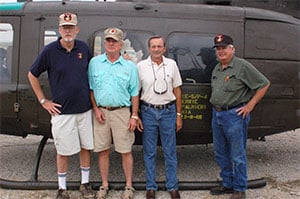 Ron Seabolt, Chuck Carlock, Doug Hopkins and Paul Beverung at Mineral Wells dedication